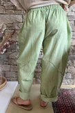 Rustic Nature Linen Blend Barrel Pant Washed Lawn
